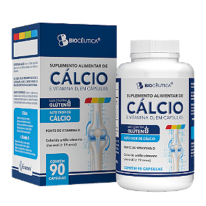 Carbonato de Cálcio e Vitamina D3 - 60 Cápsulas