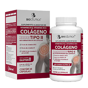 Suplemento Alimentar Vitamina B12, Vitamina D3 e Colágeno Tipo II - (12 Unidades)