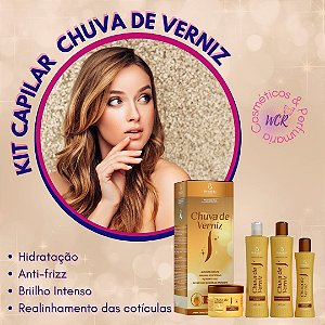 Kit Capilar Chuva de Verniz (4 Itens) - 6 Unidades
