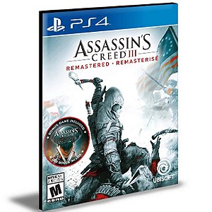 Assassin's Creed 3 III Remastered Ps4 e Ps5 Psn Mídia Digital