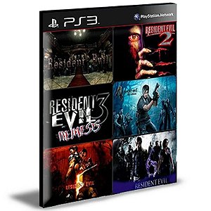 Resident Evil 1,2,3,4,5 E 6 Ps3 MÍDIA DIGITAL