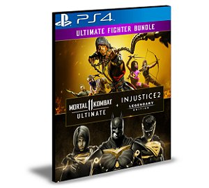 Pacote Mortal Kombat 11 Ultimate + Injustice 2 Edição Lendária Ps4 Mídia Digital