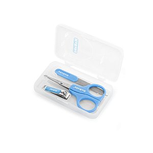 Kit Manicure Com Estojo - Azul