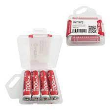 Pilha Recarregável Mox AAA 1700mAh Estojo com 4 unidades