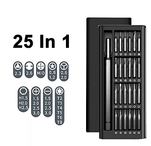 Conjunto De Chave De Fenda Magnética Kit Bits Precisão