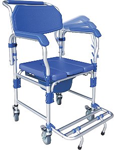 Cadeira de Banho D60 Aluminio até 150 KG - Dellamed