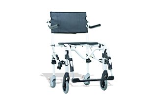 Cadeira de banho até 120 kg 4 rodas pequenas - Ortobras