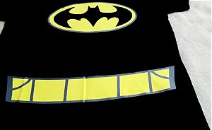 camiseta batman infantil teen titans original preta estampa desenho simbolo com cinto