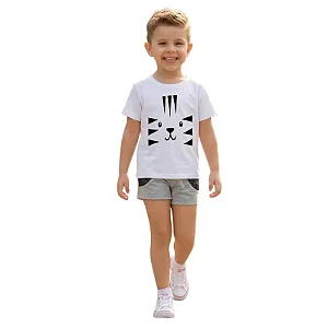 camiseta tigre face infantil unissex estampa digital 100% algodão várias cores tamanhos 4 a 8 anos