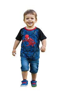 camiseta infantil menino homem aranha malha algodão confortável várias cores tamanhos 2 e 3 anos