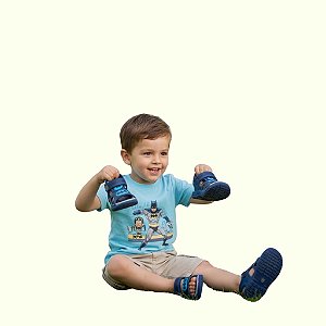 sandália do batman infantil menino com relógio emborrachado friscos antiderrapantes tamanhos 23 a 32