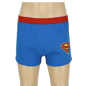 cueca boxer infantil menino super homem cós com elástico reforçado tamanhos 4 a 12 anos