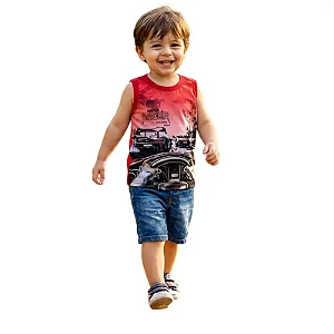 regata infantil menino carros de corrida preta meia malha macia confortável tamanhos 2 e 3 anos