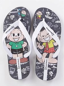 chinelo turma da monica infantil branco ipanema vários tamanhos