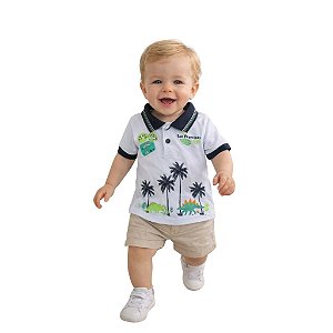 camisa polo masculina bebe estampa divertida 100% algodão confortável várias cores tamanhos P a G