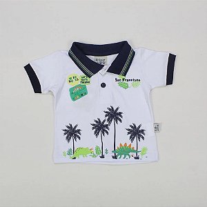 camisa polo bebe masculino estampada algodão várias cores e tamanhos