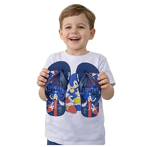 chinelo infantil sonic race ipanema azul preto masculino tamanhos 23 a 30