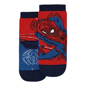 meia bebe homem aranha infantil estampa temática vibrante várias cores e tamanhos 28 a 35