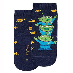 meia infantil toy story personagens animação divertido azul marinho vários tamanhos
