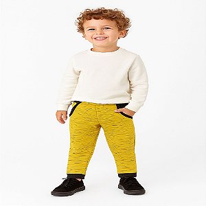 calça moletom infantil unissex com bolso toque macio confortável tamanhos 4 a 10 anos