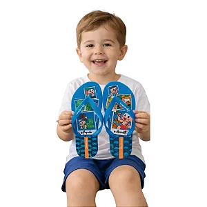 chinelo infantil menino turma da monica estampa divertida várias cores tamanhos de 27 a 30