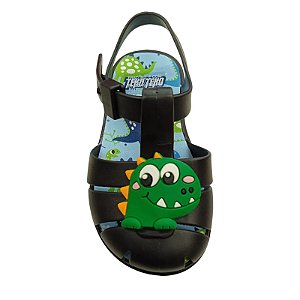 sandália bebê dinossauro menino com design divertido e moderno em plástico com vários tamanhos 17 a 24