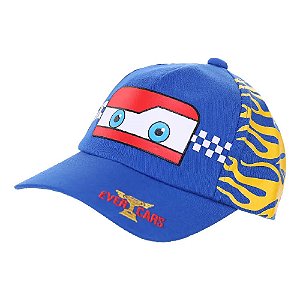 Boné bebê menino estampa carros 100% algodão em várias cores e tamanho ajustável de P a G