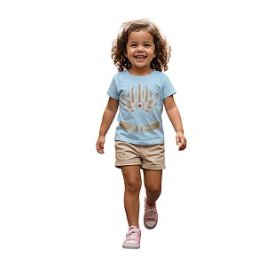 camiseta infantil menina princesa simbolo degradê 100% algodão confortável tamanhos 2 a 6