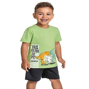 camiseta infantil menino dinossauro algodão macia confortável várias cores tamanhos 2 e 3 anos
