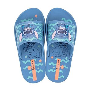 Chinelo slide stitch infantil unissex solado borracha antiderrapante várias cores e tamanhos 25 a 34