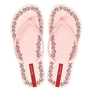 Chinelo infantil menina ipanema solado borracha estampa molduras de cerejas várias cores e tamanhos 23 a 32