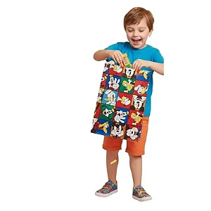 saco de presente mickey e amigos laminado estampa colorida unidade tamanho 20 x 29 cm