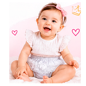 calcinha infantil bebê com renda lacinho frontal 100% algodão macia delicada tamanhos PP a G