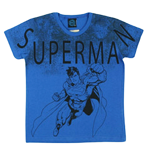 camiseta infantil menino superman liga da justiça algodão confortável tamanho 10