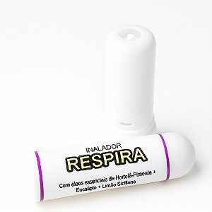 Inalador de Aromaterapia Aromastick com Óleos Essenciais Respira I Descongestiona e Alivia Rinite, Gripe e Sinusite