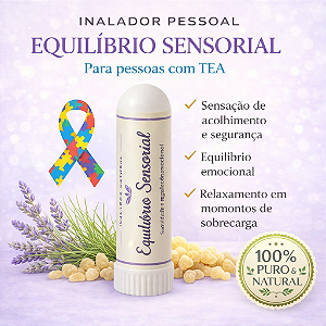 Inalador Sensorial & Bem-Estar TEA | Autismo I Aromaterapia para Conforto, Ansiedade e Regulação Emocional - Lavanda