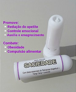 Inalador de Aromaterapia Aromastick com Óleos Essenciais Saciedade / Emagrecimento / Compulsão Alimentar