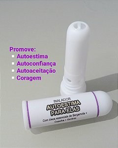 Inalador de Aromaterapia Aromastick com Óleos Essenciais Autoestima para Elas