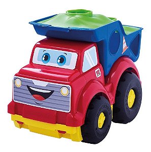 Caminhão Caçamba Para Bebês De Vinil Didático Super Toys Baby's