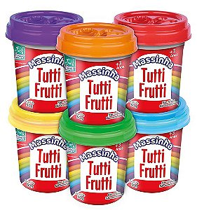 Massinha Tutti Frutti 6 Peças Cores