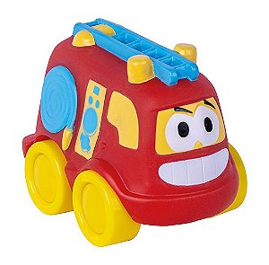 Carrinho De Bombeiro Didático Para Bebês Em Vinil Super Toys Baby's