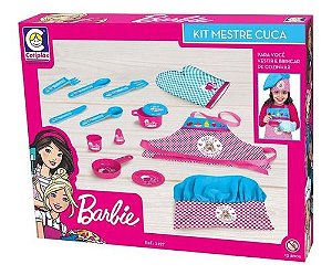 Barbie Chef Carrinho de Compras para Brincar de Faz de Conta