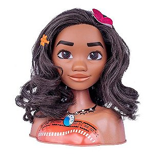 Boneca Busto Da Moana Disney Infantil C Acessórios Cotiplas