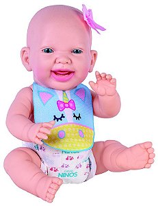 Boneca Reborn com Acessórios - Nenem Nanando - Love Born - 36 cm - Cotiplás  - superlegalbrinquedos