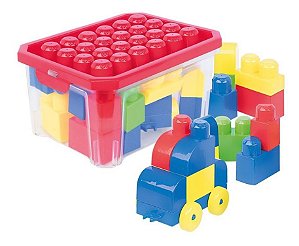 Blocos Para Montar Caixa Com 20 Peças
