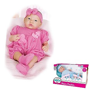 Brinquedo Infantil Bebe Reborn Coleção Baby Ninos Newborn Co