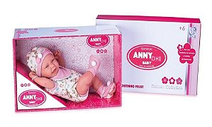 Boneca Anny Doll Baby Reborn - Menino - Cotiplás - Casa Joka