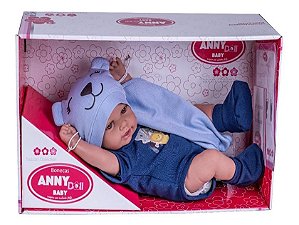 Boneca Bebê Anny Doll Reborn - Menina - Cotiplas 2441