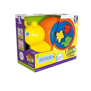 Brinquedo Didatico Caracol Play Time Para Bebes