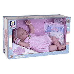 Boneca Bebe Reborn Cotiplas Classics Menina